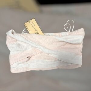 53. Vintage Havana NWT Twist Front Smocked Back Bandeau